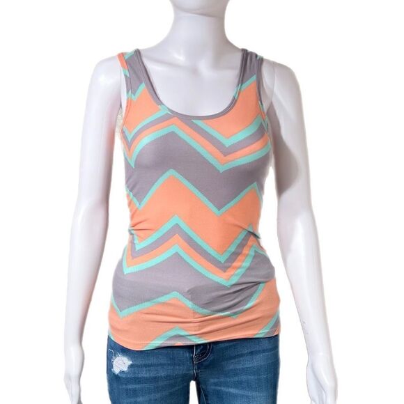 Rue21 Pastel Chevron Tank NWOT - Picture 5 of 8